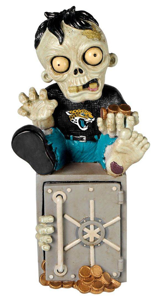 Jacksonville Jaguars Zombie Piggy Bank Resin Hand Painted - ToylandEU