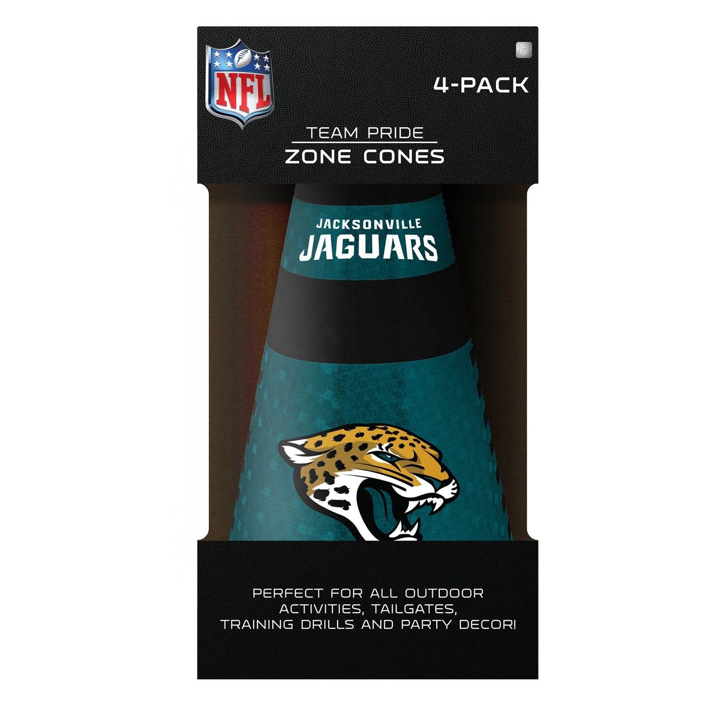Jacksonville Jaguars Zone Cones 4 Pack Reflective Logos - ToylandEU
