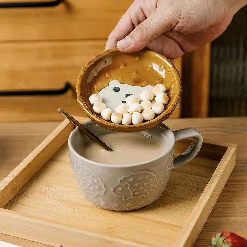Japanese Cartoon Cat Ceramic Coffee Cup Keeps Coffee Hot - ToylandEU