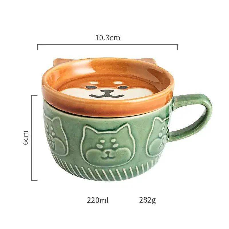 Japanese Cartoon Cat Ceramic Coffee Cup Keeps Coffee Hot - ToylandEU