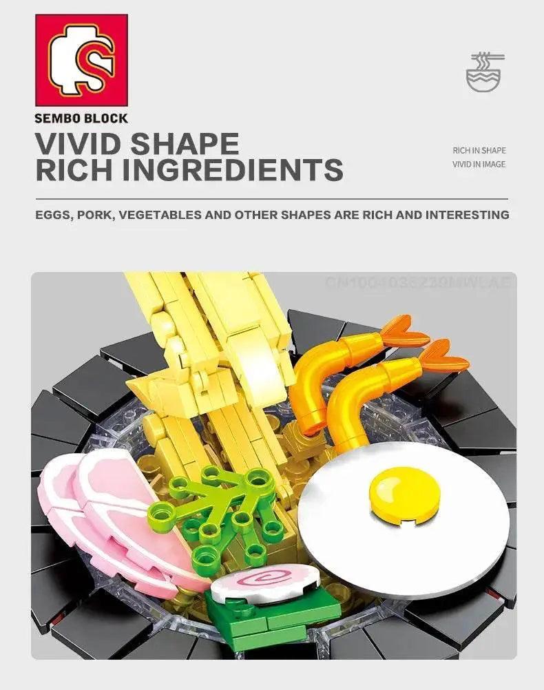  Japanese Cuisine Toys Bricks Sushi Ramen Music Box Kits -  ToylandEU™