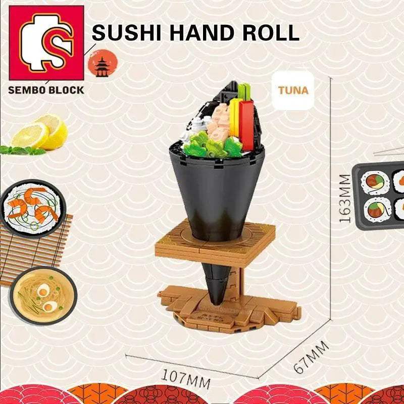 Japanese Cuisine Toys Bricks Sushi Ramen Music Box Kits - ToylandEU