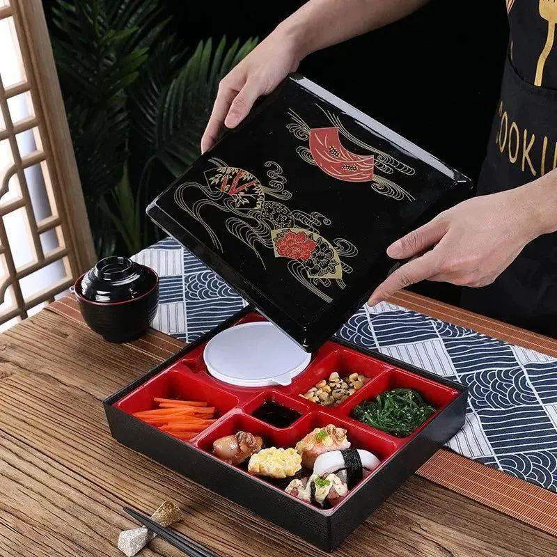 Japanese Style Wood Grain Lunch Box With Leakproof Design - ToylandEU