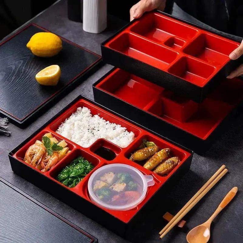 Japanese Style Wood Grain Lunch Box With Leakproof Design - ToylandEU