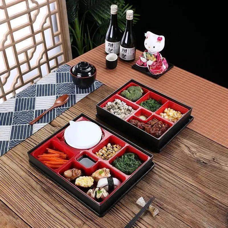 Japanese Style Wood Grain Lunch Box With Leakproof Design - ToylandEU