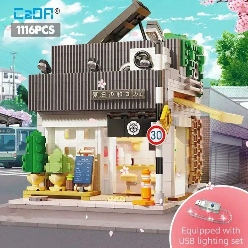 Japanese Style City Street Building Blocks For Creative Builds - ToylandEU