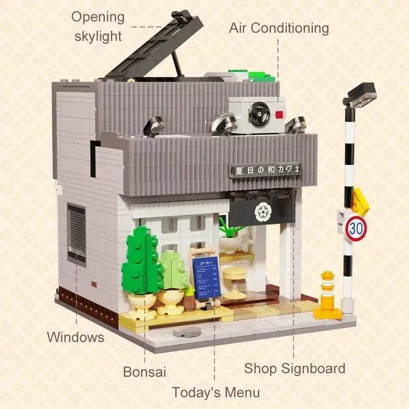 Japanese Style City Street Building Blocks For Creative Builds - ToylandEU