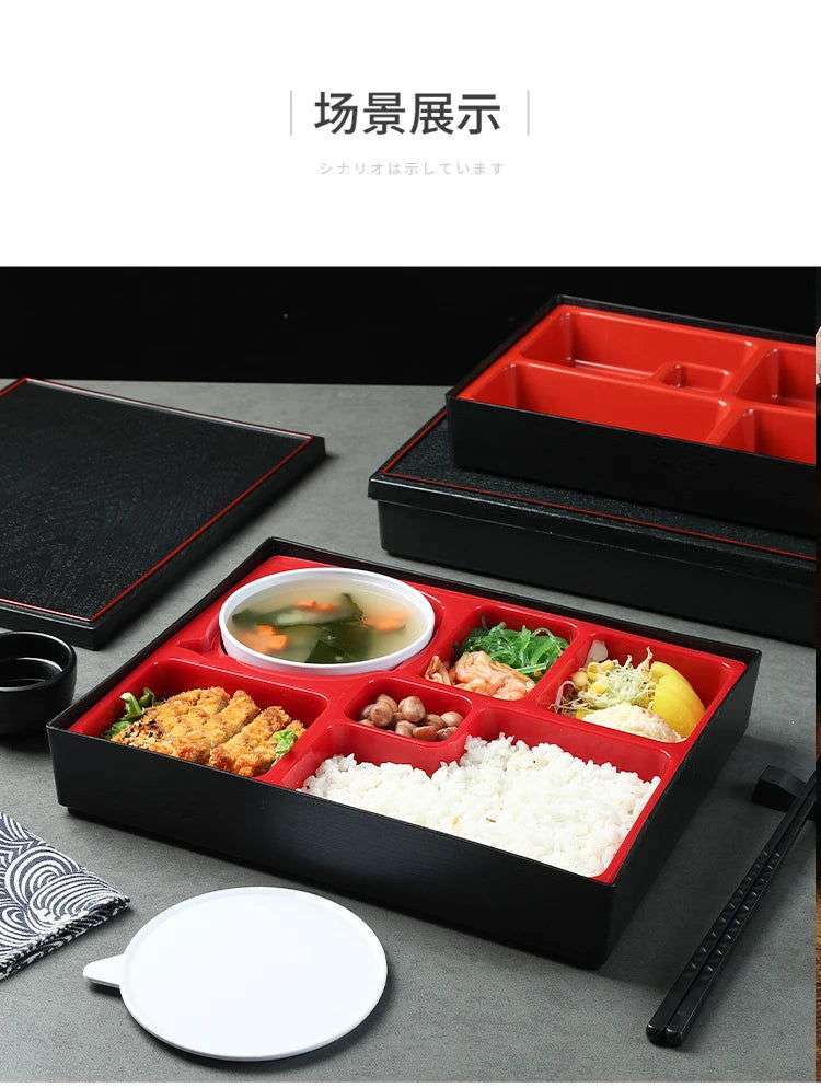  Japanese Style Wood Grain Lunch Box Leakproof Design 