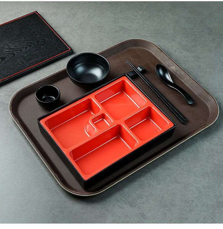  Japanese Style Wood Grain Lunch Box Leakproof Design 