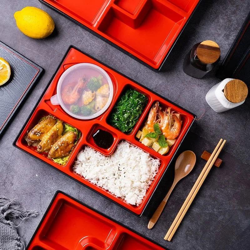  Japanese Style Wood Grain Lunch Box Leakproof Design 