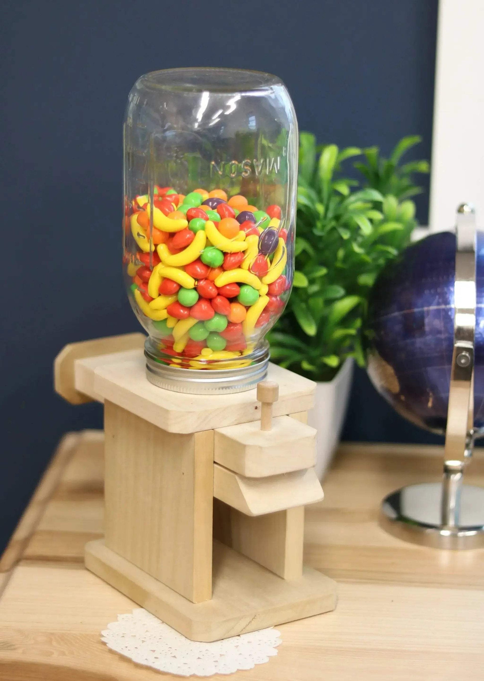 Jar Candy Dispenser, Great for M&M's, Peanuts, or Jelly Beans - ToylandEU
