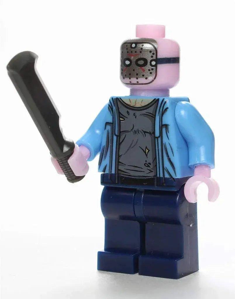  Jason Voorhees Friday The 13th Blue NES Lego Minifigures Custom Horror Toys 5 -  ToylandEU™