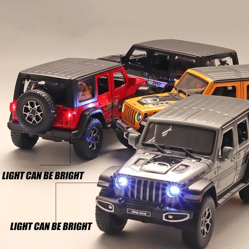 Jeep Wrangler 1 22 Diecast Alloy Pull Back Model Car With Sound And Light - ToylandEU