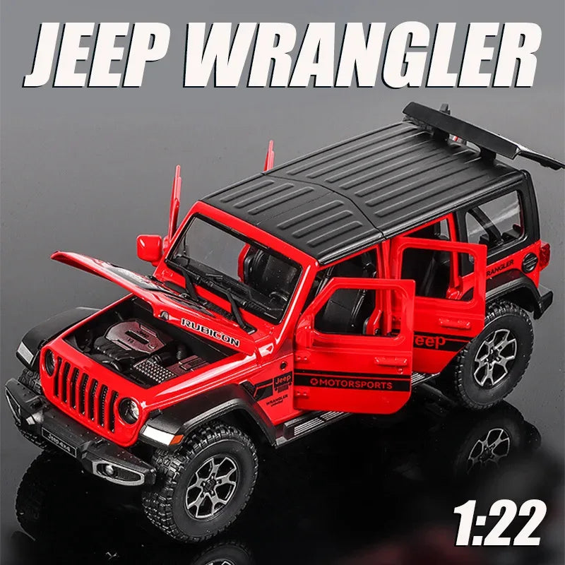 Jeep Wrangler 1 22 Diecast Alloy Pull Back Model Car With Sound And Light - ToylandEU
