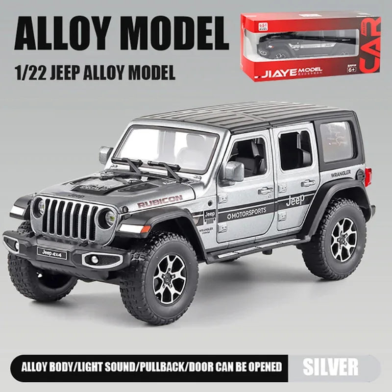 Jeep Wrangler 1 22 Diecast Alloy Pull Back Model Car With Sound And Light - ToylandEU