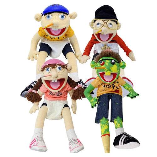 Jeffy Puppet & Feebee Zombie Plush Doll Set - Fun Playtime Duo! - ToylandEU
