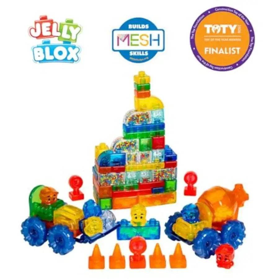 Jelly Blox Building Block Set 75 Pieces Sensory Blocks - ToylandEU
