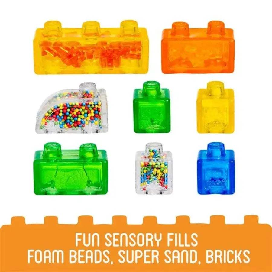 Jelly Blox Building Block Set 75 Pieces Sensory Blocks - ToylandEU