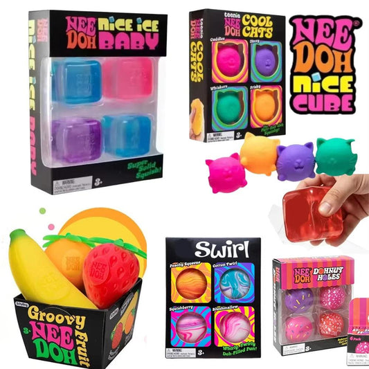 Jelly Squeeze Fidget Toy | Soft Jellyfish Cube Shape | Toylandeu™