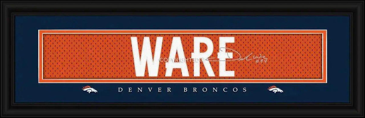  Denver Broncos DeMarcus Ware Print Signature 8x24 Framed -  ToylandEU™