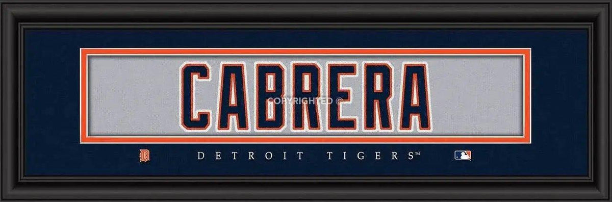  Detroit Tigers Miguel Cabrera Print Framed 8 by 24 Inches -  ToylandEU™