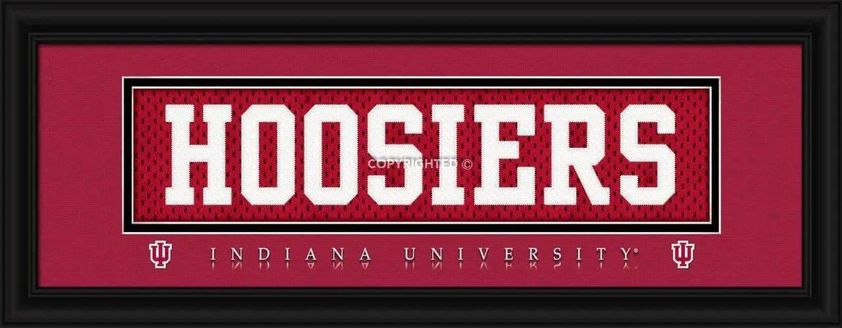  Indiana Hoosiers Stitched Uniform Slogan Print Framed -  ToylandEU™