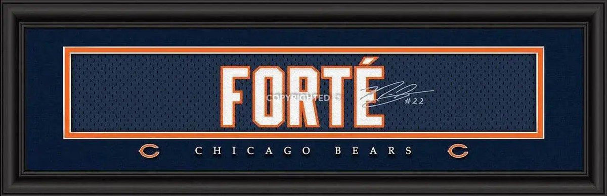  Chicago Bears Matt Forte 8x24 Signature Print Framed -  ToylandEU™