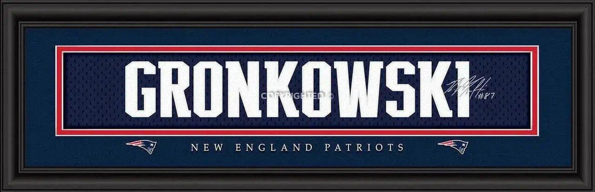 New England Patriots Rob Gronkowski Print 8x24 Framed -  ToylandEU™