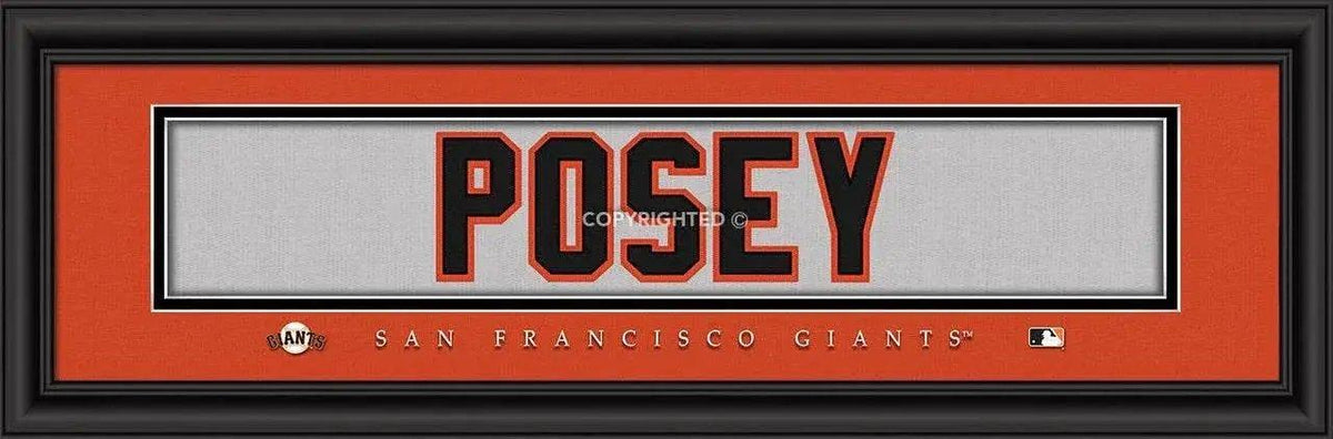  San Francisco Giants Buster Posey Jersey Print 8x24 Framed -  ToylandEU™
