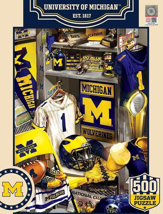  Michigan Wolverines Locker Room Puzzle 500 Piece Keepsake -  ToylandEU™