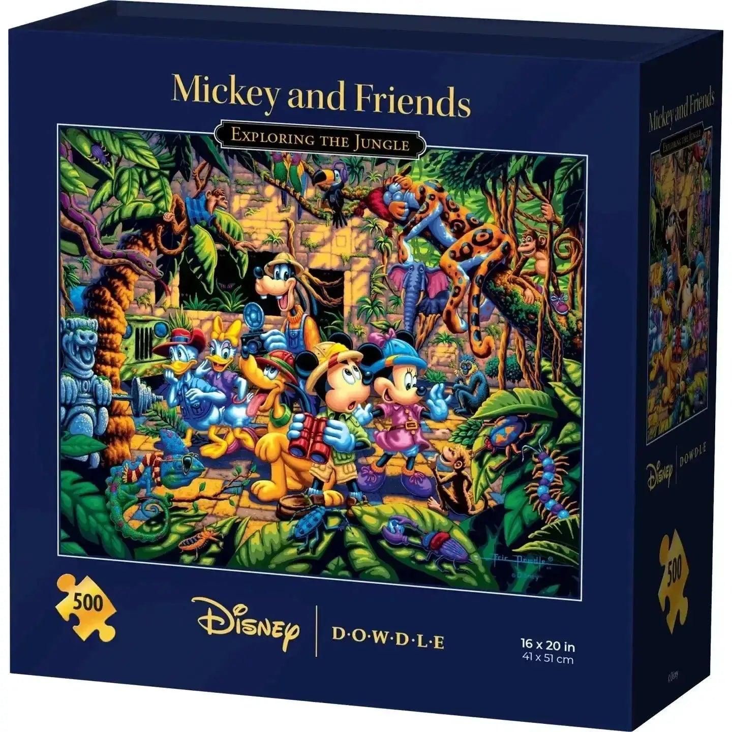  Mickey & Friends Exploring the Jungle 500 Piece Jigsaw Puzzle Disney x Dowdle -  ToylandEU™