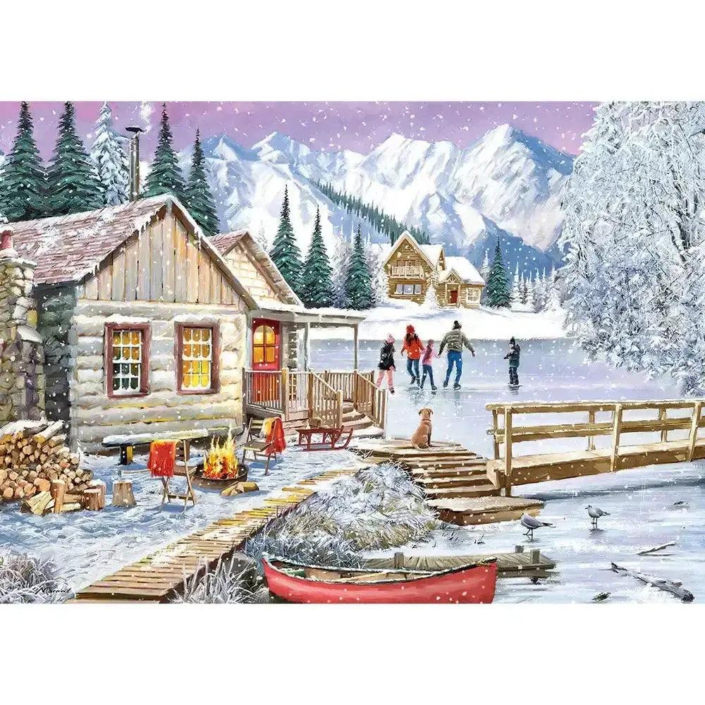  Winter in the Cabin 1000 Piece Jigsaw Puzzle Gibsons -  ToylandEU™