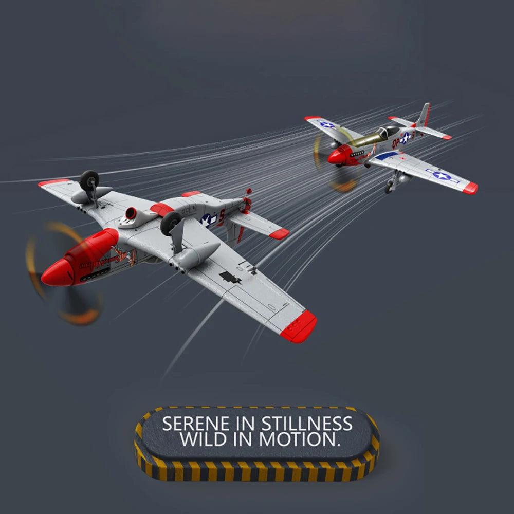Jikefun 1/16 P-51d Mustang Rc Plane | Brushless Motor | Toylandeu