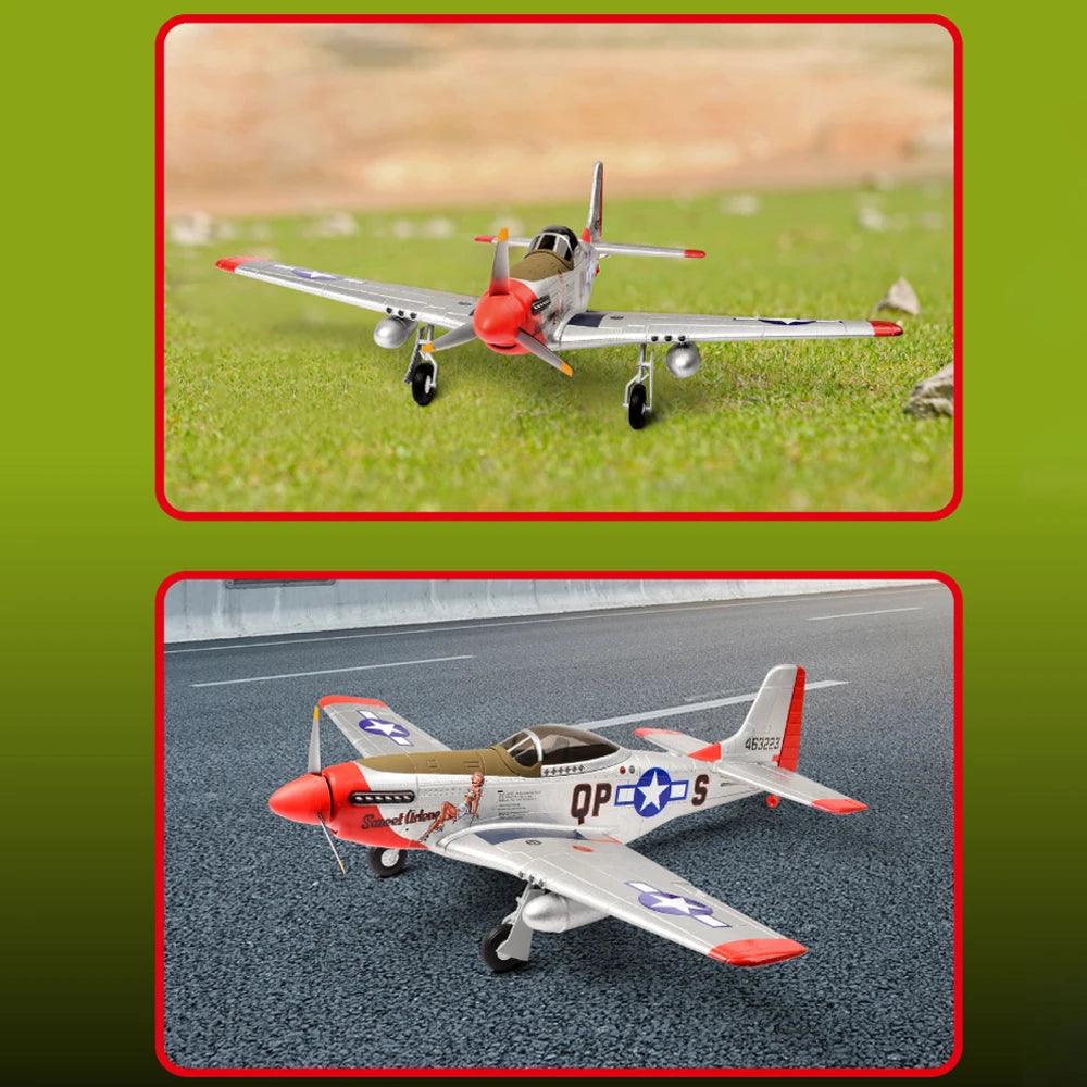 Jikefun 1/16 P-51d Mustang Rc Plane | Brushless Motor | Toylandeu