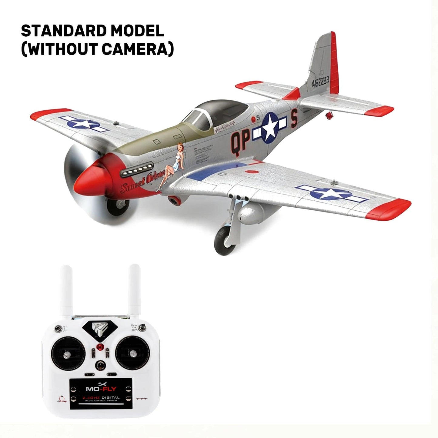 Jikefun 1/16 P-51d Mustang Rc Plane | Brushless Motor | Toylandeu