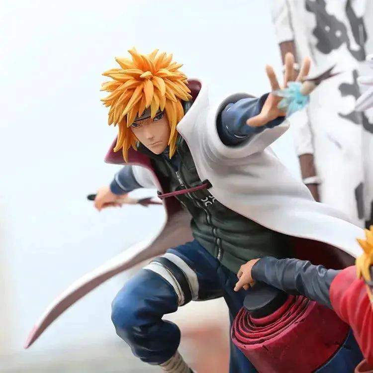 Jiraiya Minato and Naruto Anime Figurines, NARUTO SHIPPUDEN Figures Master and Apprentice Figure 41cm - ToylandEU