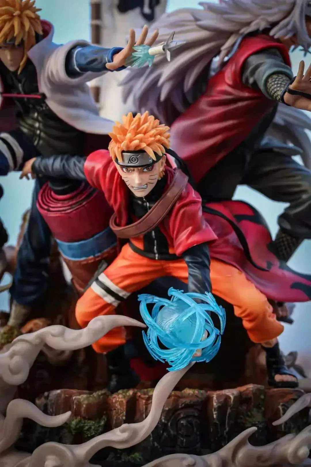 Jiraiya Minato and Naruto Anime Figurines, NARUTO SHIPPUDEN Figures Master and Apprentice Figure 41cm - ToylandEU