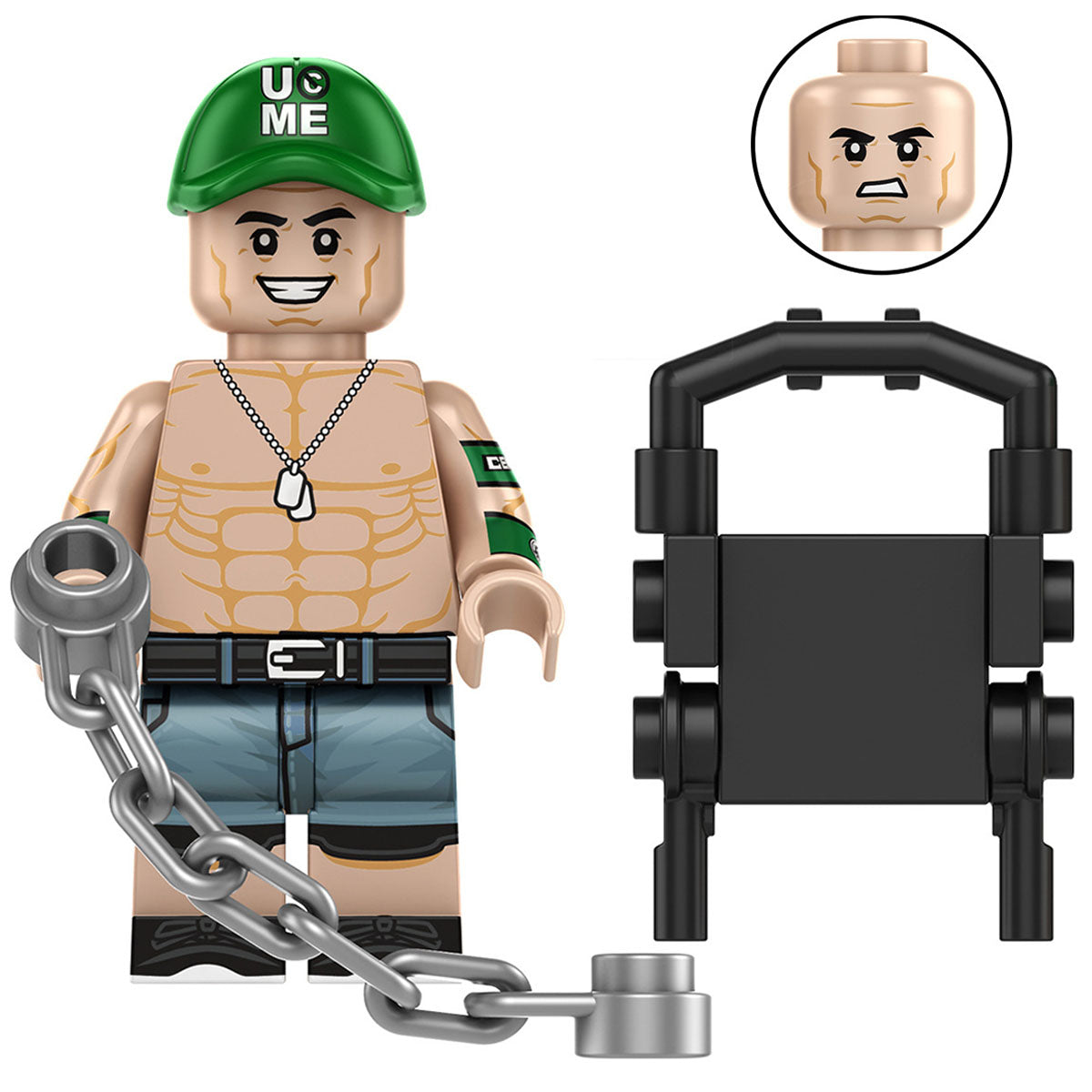 John Cena Minifigure | LEGO Compatible | Toylandeu™