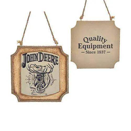  John Deere Ornament Resin Plaque Double Sided Logo -  ToylandEU™