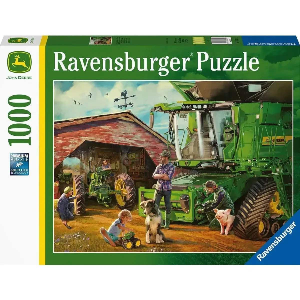 John Deere Then And Now 1000 Piece Jigsaw Puzzle Deluxe - ToylandEU