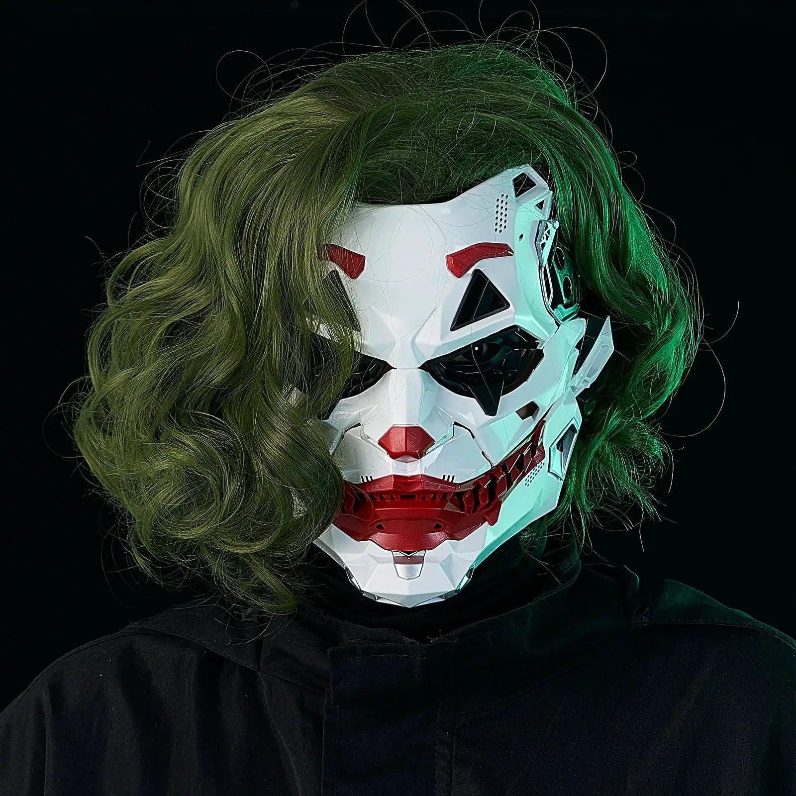  Cyberpunk Joker Mask Cosplay Geometric White Red Design -  ToylandEU™