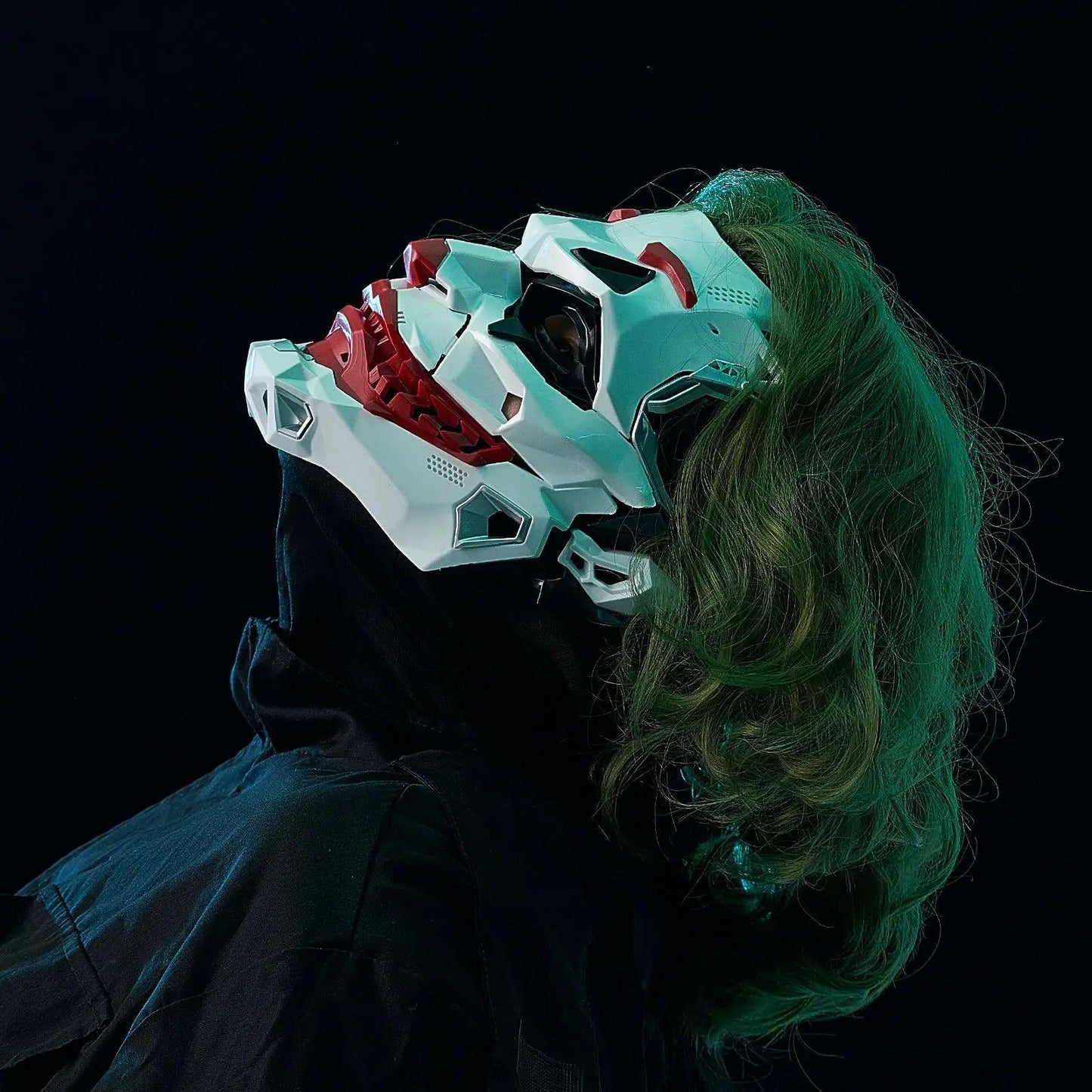  Cyberpunk Joker Mask Cosplay Geometric White Red Design -  ToylandEU™