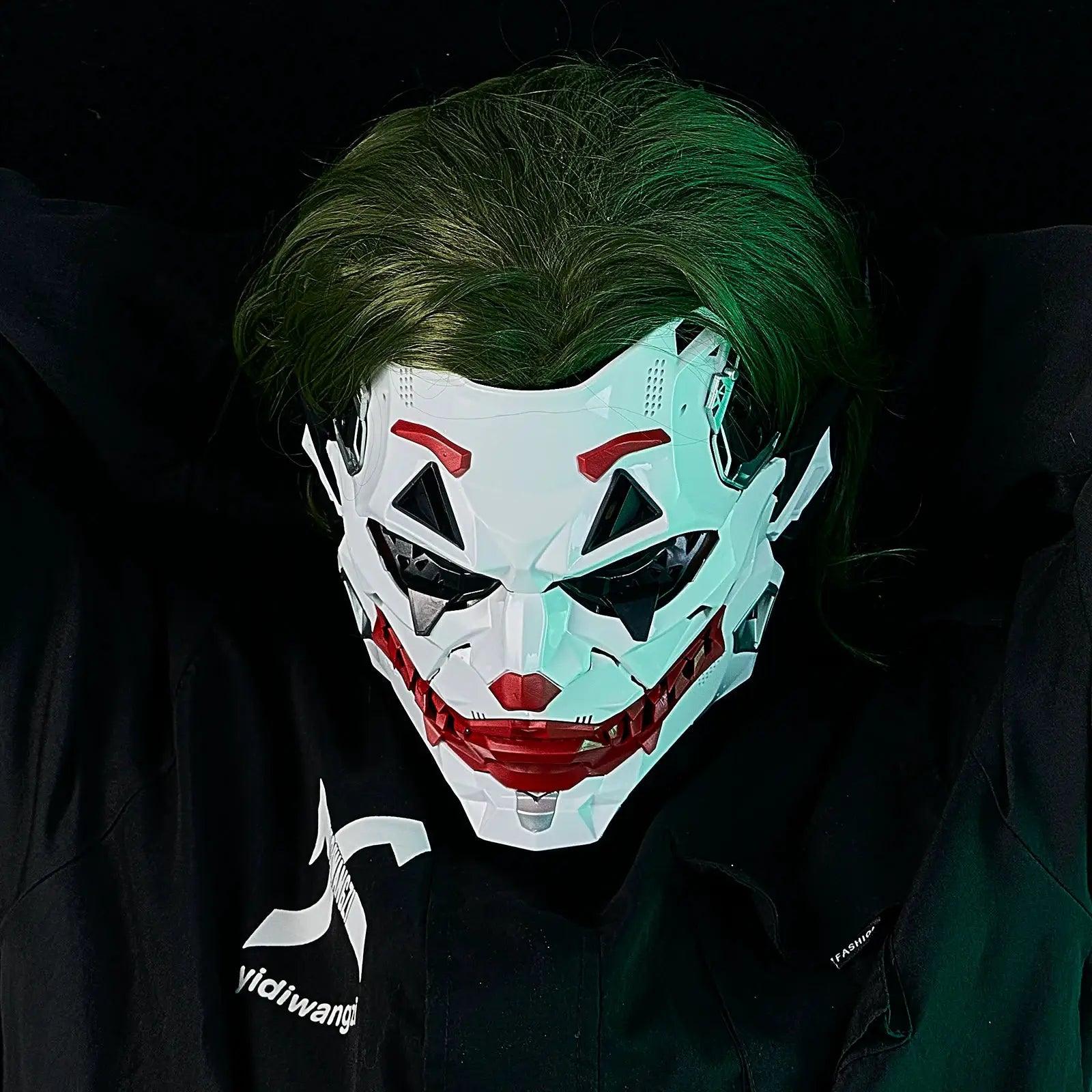  Cyberpunk Joker Mask Cosplay Geometric White Red Design -  ToylandEU™