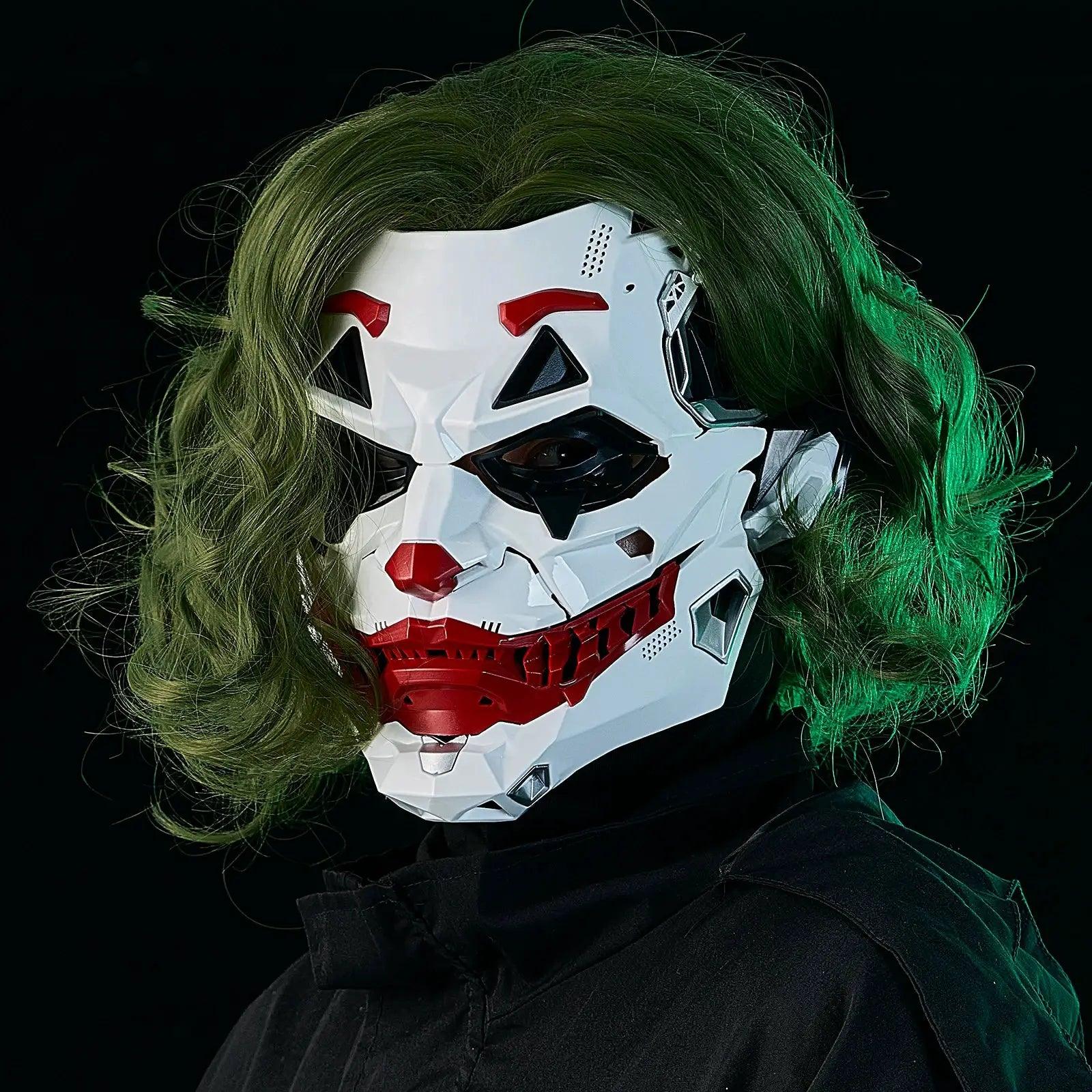  Cyberpunk Joker Mask Cosplay Geometric White Red Design -  ToylandEU™
