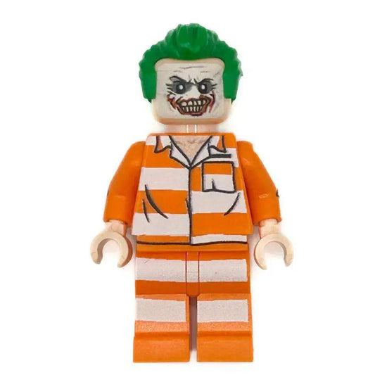 LEGO Joker Figure by B3 Customs With Custom Print Standard Figure Scale Collectible - ToylandEU