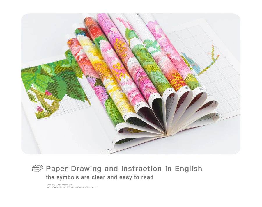 Joy Sunday Cartoon Cross Stitch Kit - Printed Fabric Needlework for Holiday Crafts, 14CT Embroidery - ToylandEU