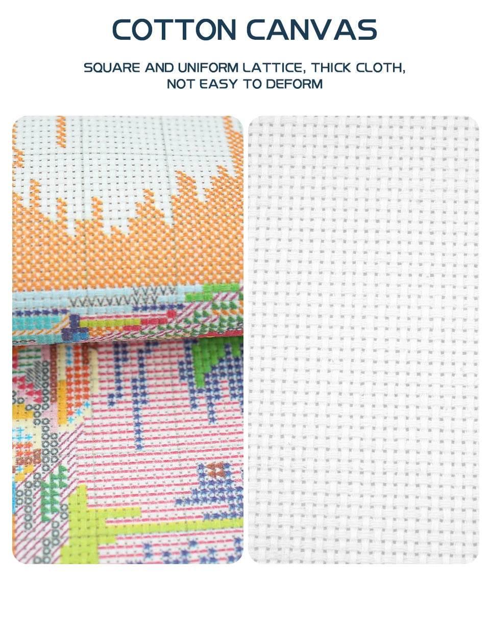 Joy Sunday DIY Kreuzstich-Set „Mädchen mit großen Augen“ – 16 Stiche, 14 Stiche, 11 Stiche, handgefertigte Handarbeiten für Heimdekoration und Geschenke – ToylandEU