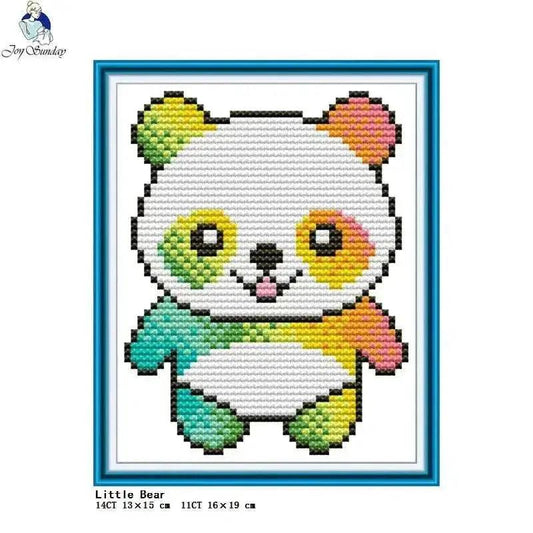  Joy Sunday Mini Cross Stitch Kit - Cartoon Animal Series 14CT & 11CT DIY Embroidery Set for Kids -  ToylandEU™