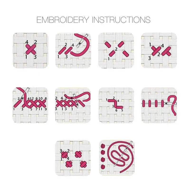  Joy Sunday Tangram Elephant Cross Stitch Embroidery Kit - 9CT, 11CT, 14CT Animal Print Fabric -  ToylandEU™