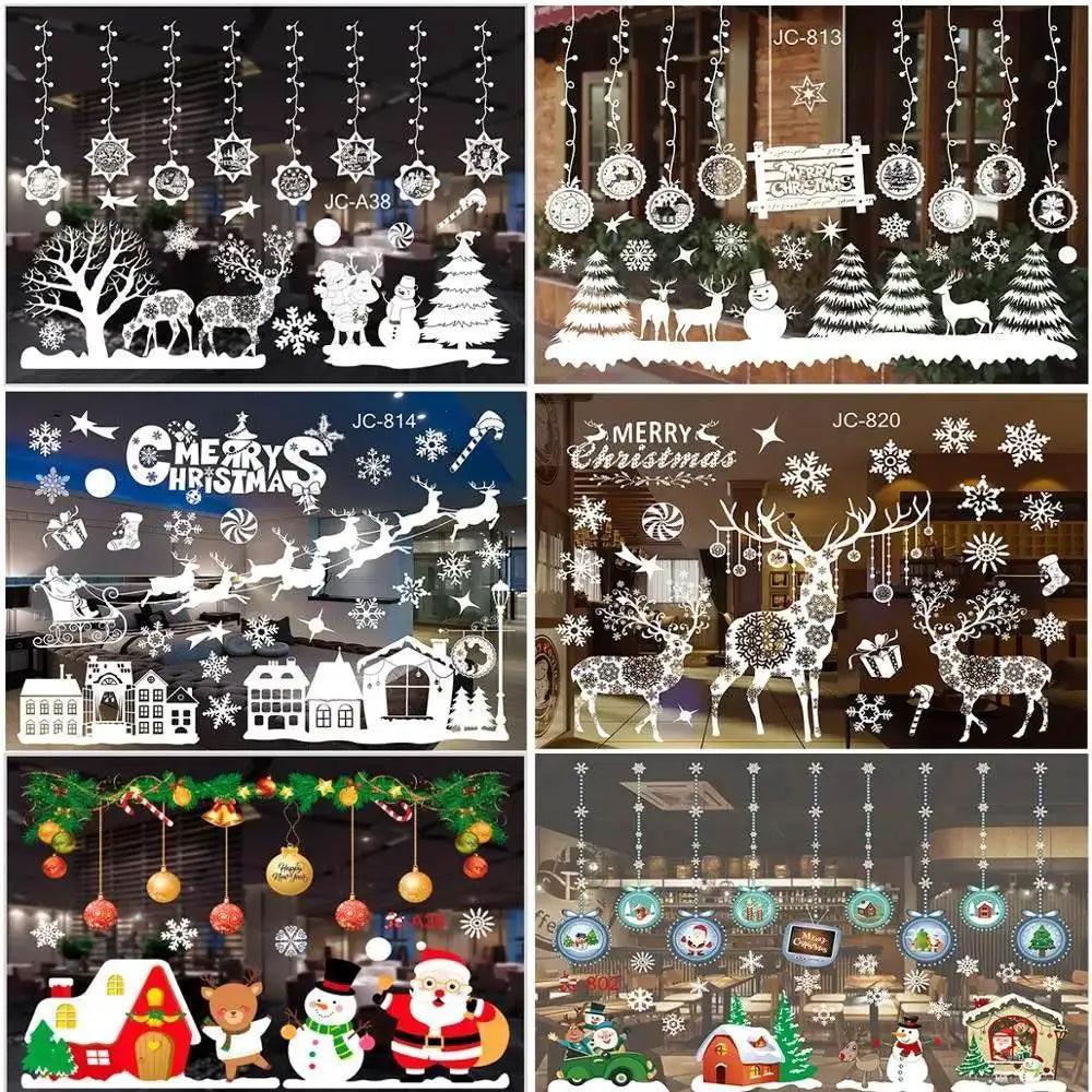  Joyful 3D Merry Christmas Window Stickers Toyland EU -  ToylandEU™